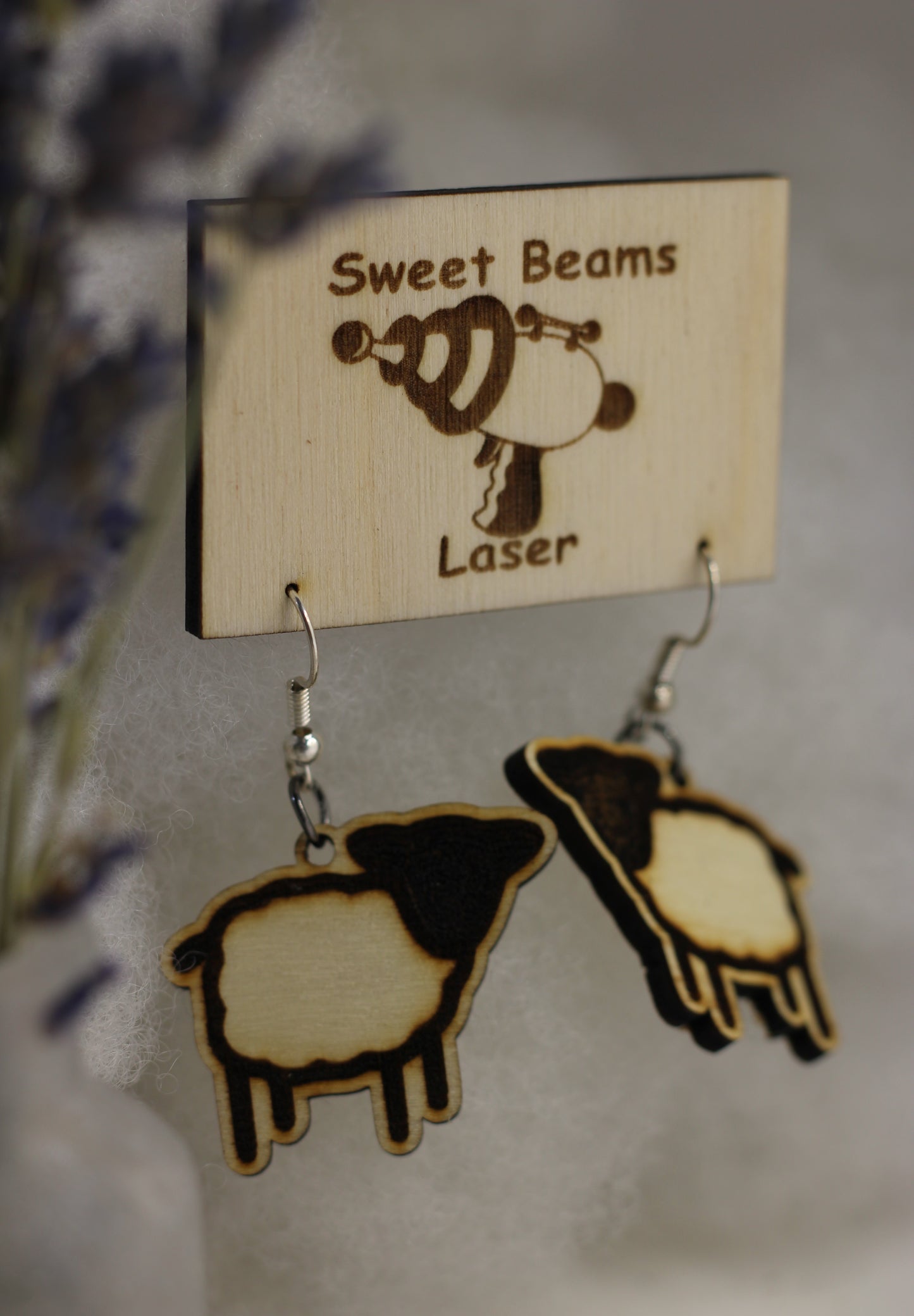 Sweet Beams Counting Sheep Earrings