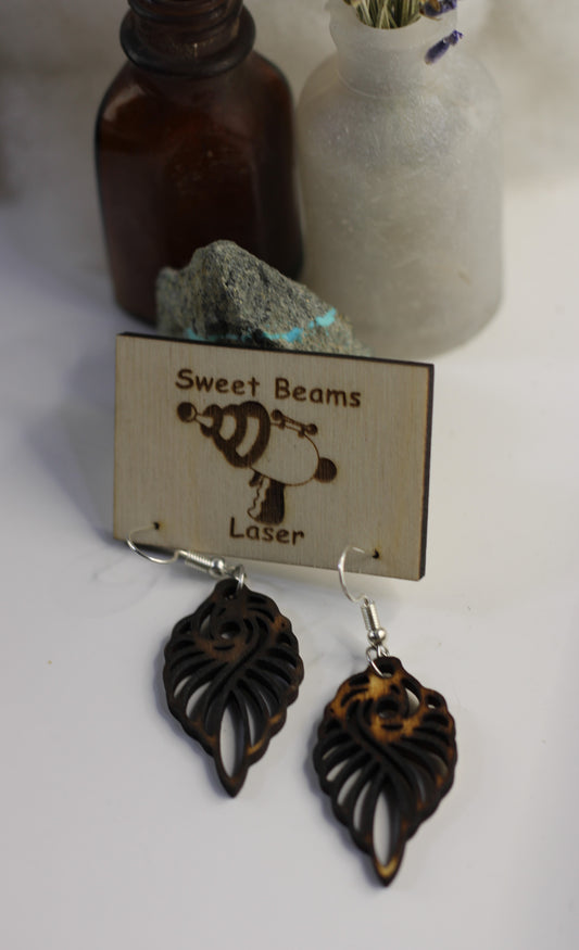 Sweet Swirlie Beam Earrings