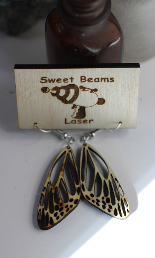 Sweet Butterfly Beams Wings Earrings