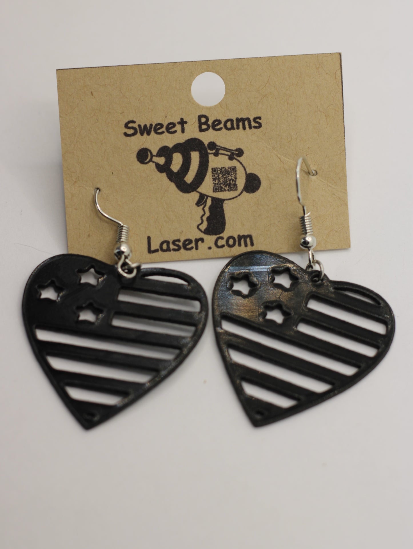 Sweet Beams America Heart Earrings