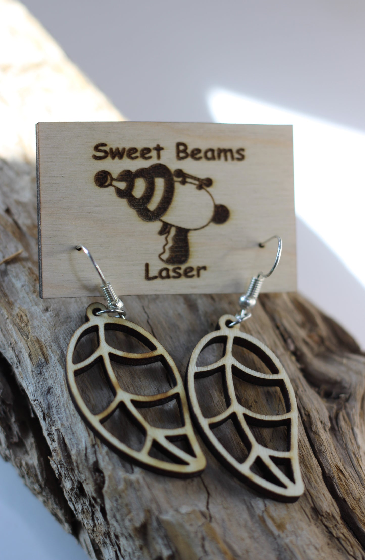 Lasor Leaf Sketch Earrings