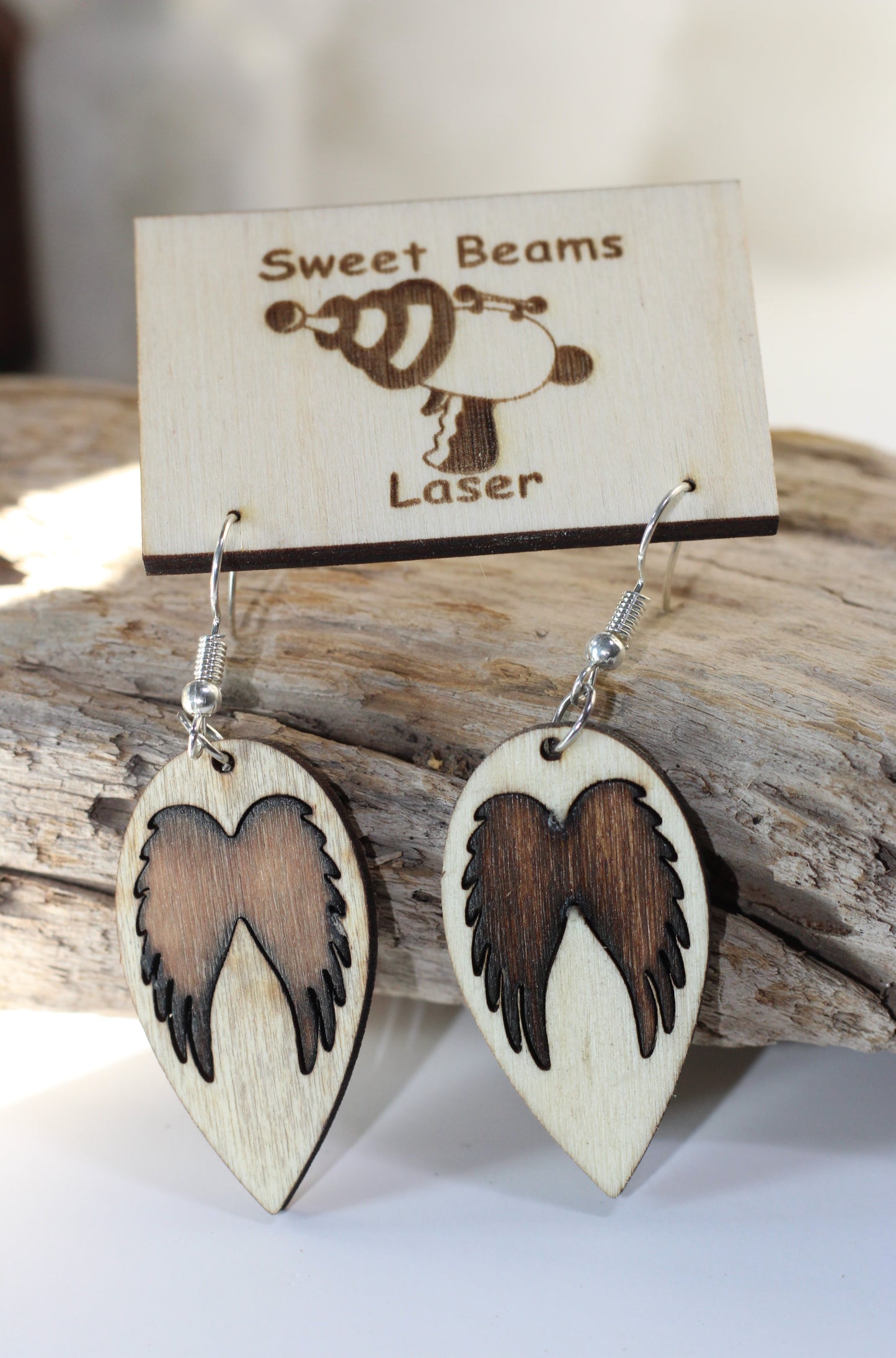 Sweet Beams on Angel Wings Earrings