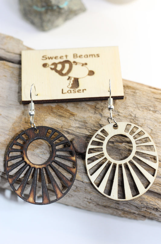 Sweet Sun Beams in Circles Earrings