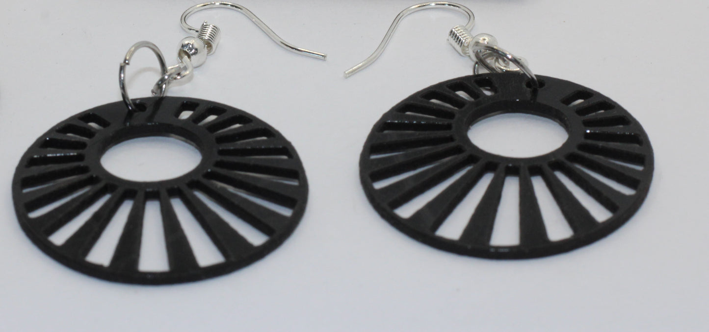 Sweet Sun Beams in Circles Earrings